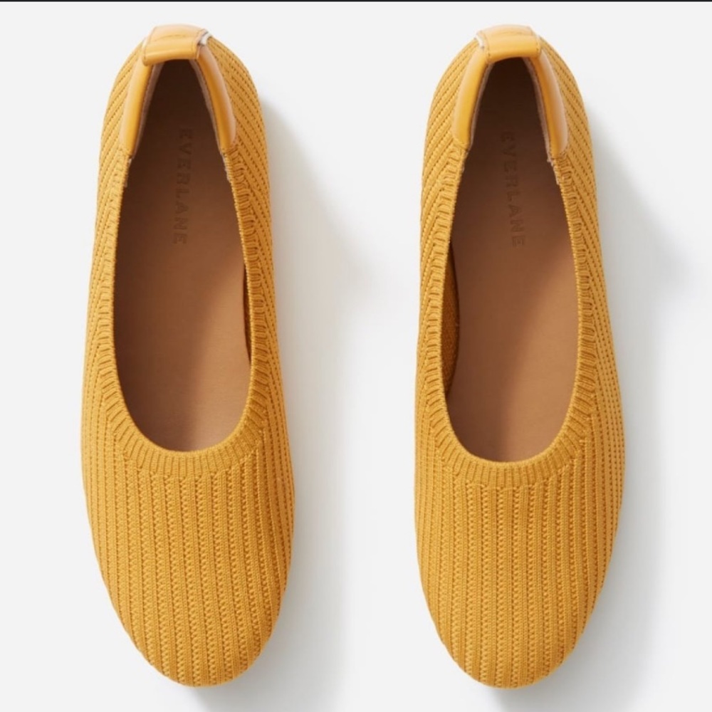 Everlane Woven Ballet Flat in Mustard